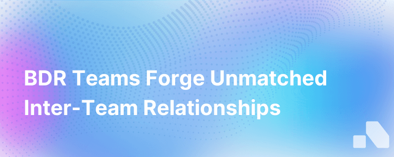 Bdr Teams Form Bonds That Other Teams Cant