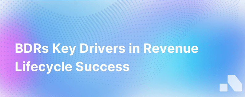 Bdrs Play The Most Important Role In The Revenue Lifecycle