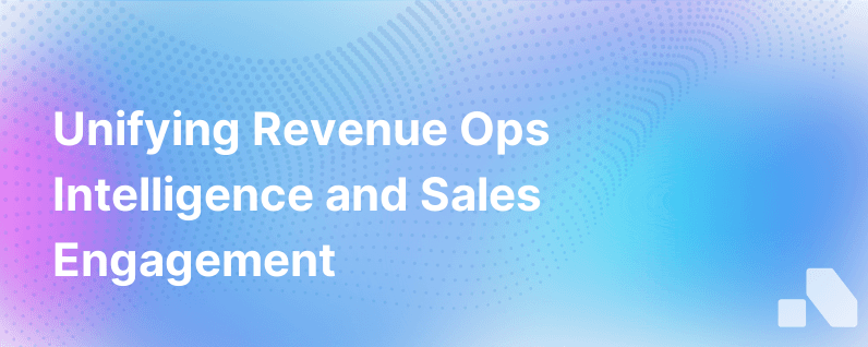 Convergence Of Revenue Operations Revenue Intelligence And Sales Engagement