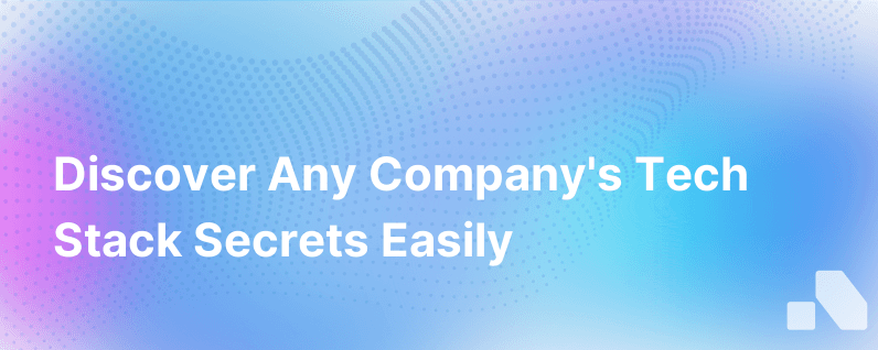 Find Tech Stack Of Any Company