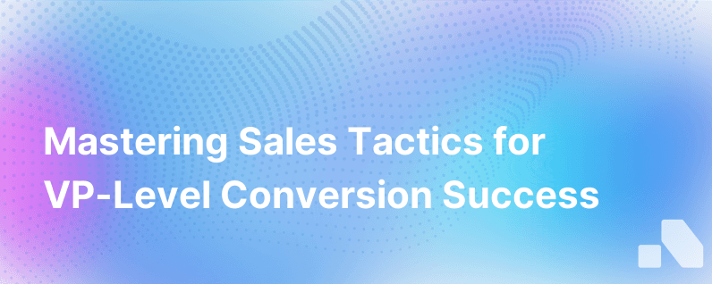 How To Sell To Vp Of Sales