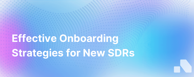 Onboarding Sdrs