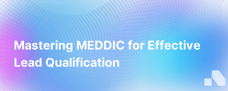 What Is The Meddic Lead Qualification Framework